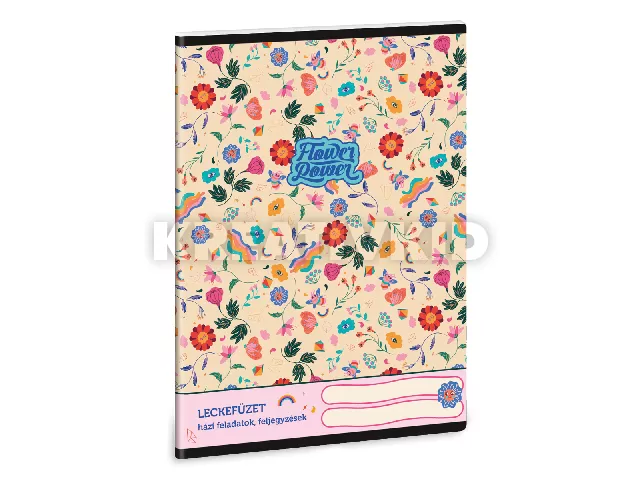 Ars Una Flower Power A/5 leckefüzet