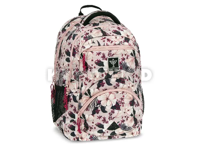 Ars Una Flowery pink ergonomikus hátizsák 27 L
