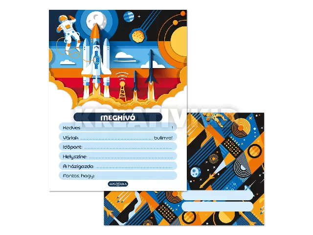 Ars Una Gravity partimeghívó borítékkal