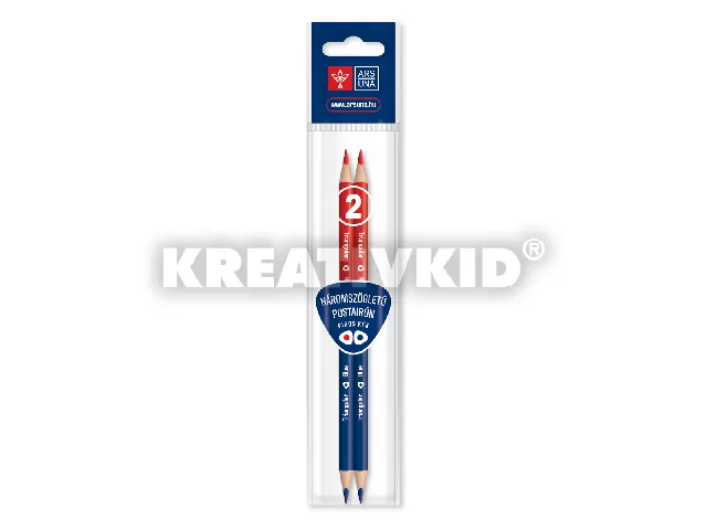 Ars Una háromszögletû postairón - piros-kék - 2db