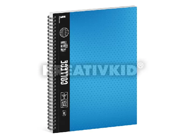 Ars Una kék A/4 College spirálfüzet-kockás
