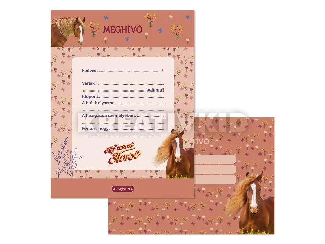 Ars Una My Sweet Horse partimeghívó borítékkal