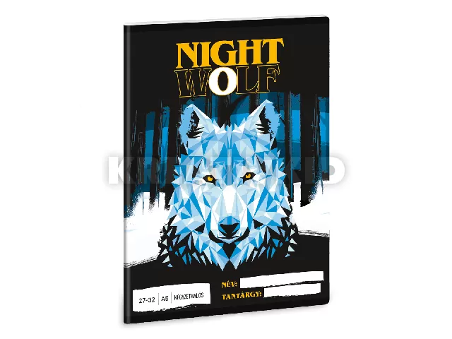 Ars Una Nightwolf A/5 négyzethálós füzet 27-32