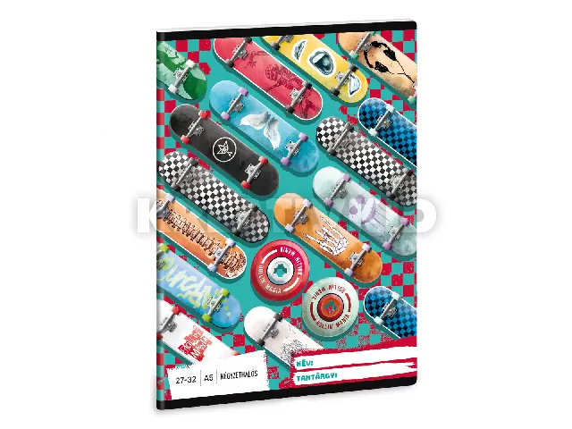 Ars Una Rollin' Mania A/5 négyzethálós füzet 27-32