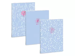 Ars Una Soft Touch Ars Una Skyblue Spring A/4 extra kapcsos füzet-négyzethálós kék 