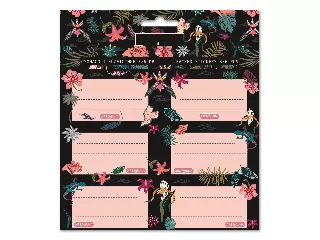 Ars Una Tahiti csomagolt füzetcímke (3x6 db)