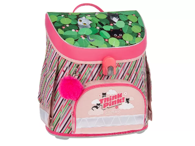 Ars Una Think Pink mágneszáras iskolatáska - CSOMAGAJÁNLAT