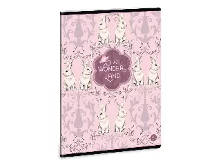 Ars Una Wonderland Rabbits A/5 extra kapcsos füzet-kockás