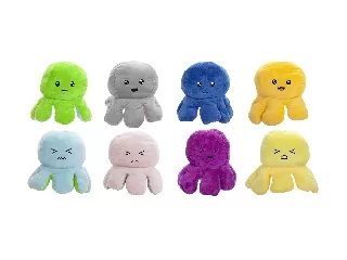 Átfordítható plüss polip 4 féle