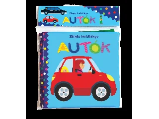AUTÓK - ZÖRGŐS TEXTILKÖNYV