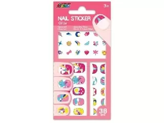 Avenir: Csillogó körömmatrica szett - Unikornisok