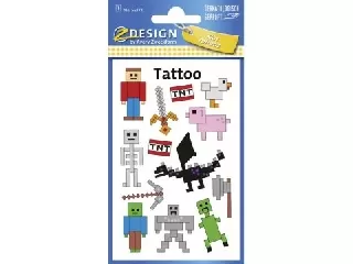 Avery: Minecraft lemosható tetoválás