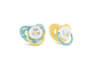 Baby Care cumi kupakkal 2db 6M+ - YELLOW/BLUE
