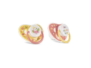 Baby Care cumi kupakkal 2db 6M+ - YELLOW/PINK