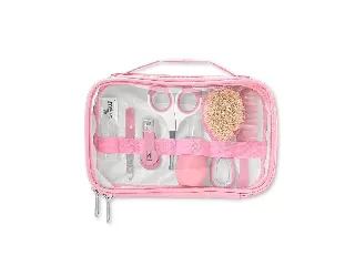 Baby Care manikűr szett átlátszó tartóban - blush pink