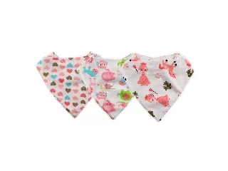 Baby Care nyálkendő szett 3 db-os - lányos