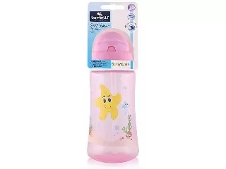 Baby Care Ocean szívószálas sportitató 330 ml - pink