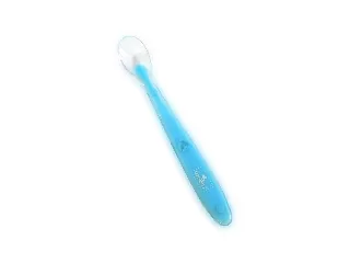 Baby Care Szilikon etető kanál 1db - blue