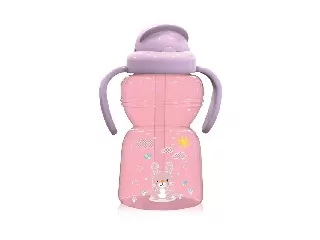 Baby Care szívószálas sportitató 325ml - Blush Pink