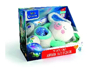 Baby Clementoni Északi fény projektor - plüss nyuszi