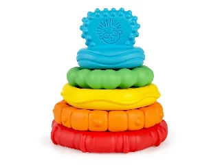 Baby Einstein Rágóka építőjáték, 2in1 Stack & Teethe™, 0 hó+