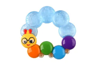Baby Einstein vízzel töltött rágóka, Teether-pillar, kék, 3 hó+