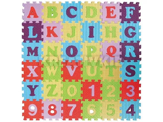 Baby Great puzzle szõnyeg 36db 15x15cm betûk-számok GB-M636