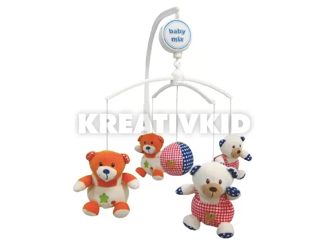 Baby Mix zenélõ-forgó Macik multicolor