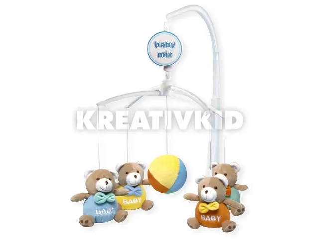 Baby Mix zenélõ-forgó Macik pasztell
