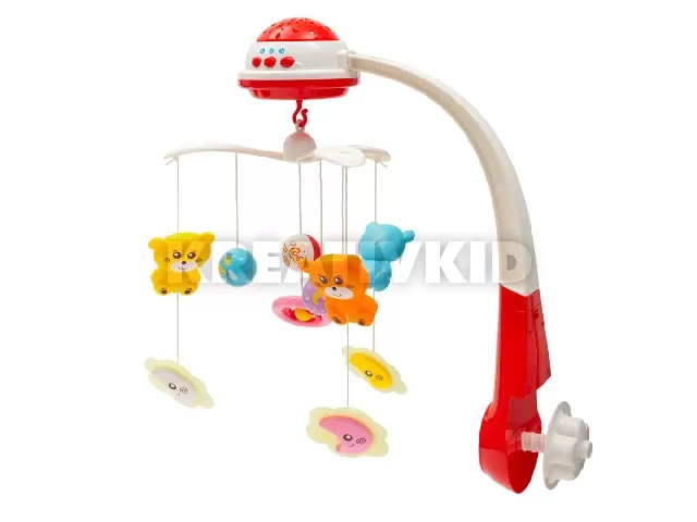 Baby Mix zenélõ-forgó projektoros piros