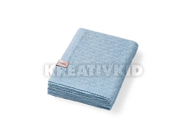 BabyOno babatakaró bambusz kötött 75x100cm kék 1673/04