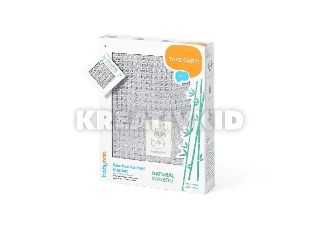 BabyOno babatakaró bambusz kötött 75x100cm szürke 479/04