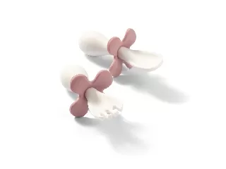 BabyOno evõeszköz-készlet - ergonomikus, dobozzal mályva 969/01