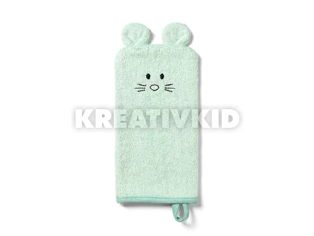 BabyOno fürdetõkesztyû - bambuszos, fülekkel zöld 787/03