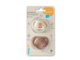 BabyOno játszócumi szimmetrikus szilikon dupla  Sweet Love 0-6 hó 1669/01