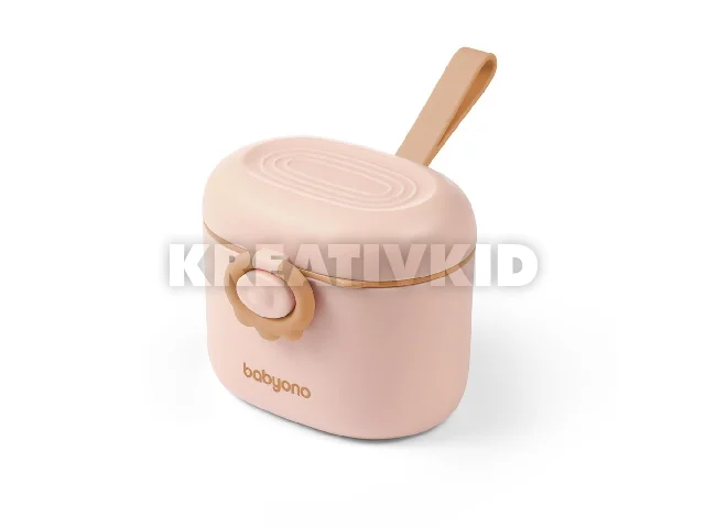 BabyOno tápszertartó doboz hordozható, kanállal bézs 1544/02