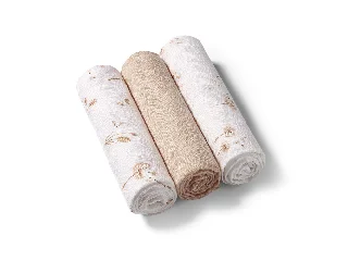 BabyOno textilpelenka színes 3db bambusz bézs 397/13