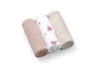 BabyOno textilpelenka színes 3db gyûrt muszlin szürke 828/03