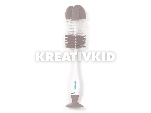 BabyOno üveg- és cumimosó kefe tapadókoronggal szürke 728/04