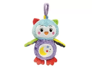 Bagoly plüss fénnyel és hanggal, éjszaka