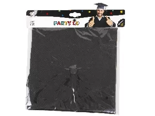 Ballagási kalap, fekete 24 cm