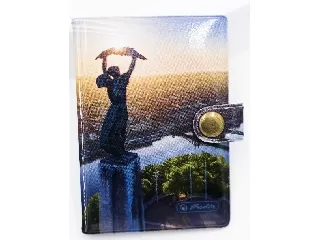 Bankkártyatartó kapcsos, 10 betétes Szabadság-szobor