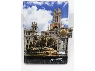 Bankkártyatartó kapcsos, 10 betétes Madrid