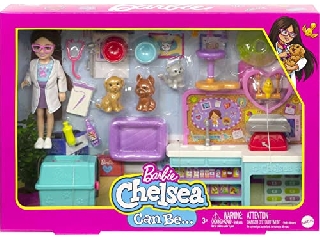 Barbie Chelsea állatorvos játékszett 
