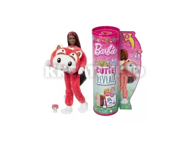 Barbie Cutie Reveal: Meglepetés baba, 6. sorozat - Vöröspandi