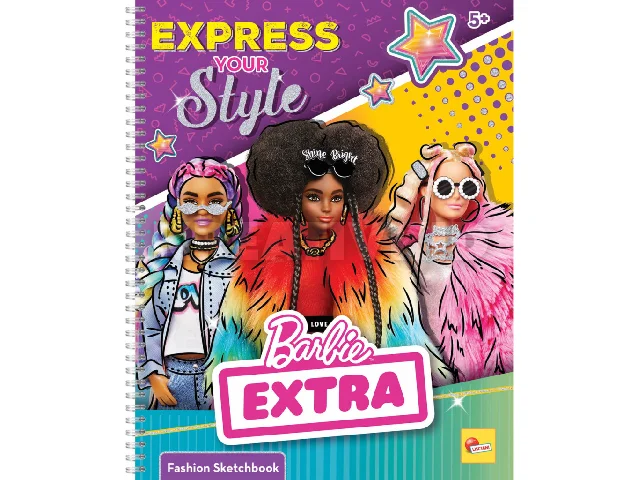 Barbie divattervező vázlatfüzet EXPRESS YOUR STYLE