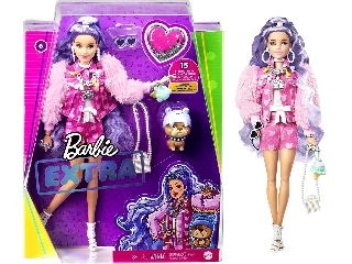 Barbie exrtavagáns baba lila hajjal 