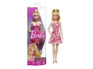 Barbie fashionista barátnők - pink virágos ruhában