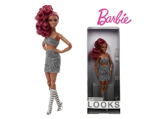 Barbie Fekete-fehér kollekció -Vörös hajú baba 