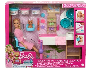 Barbie feltöltődés - Szépségszalon játékszett